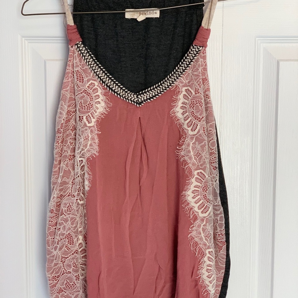 Pink Rewind Tank Top